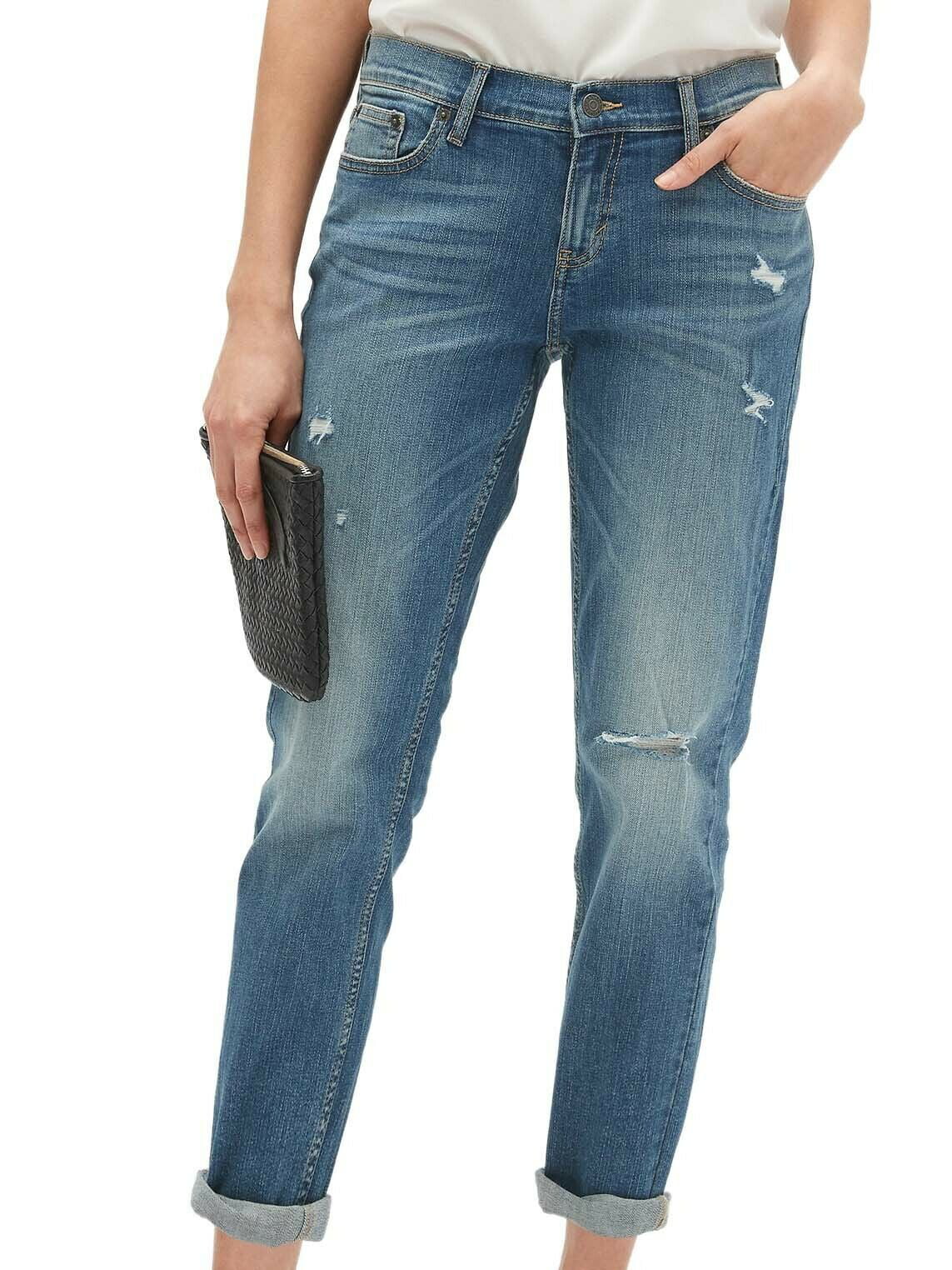 destroyed girlfriend jeans