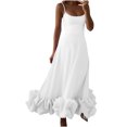 thumbnail image 1 of Bon Rapport Qualité-Prix, Robe Mini Sans Manches d'Été Décontractée Unie avec Poches pour Femme, Robe Unie Décontractée avec Design Sans Manches et Poches, Idéale pour des Looks d'Été Confortables Idéale pour le Voyage, 1 of 8