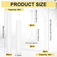 thumbnail image 2 of 1set 60 pcs 5ml Mini Spray Bottles Plastic Travel Spray Bottles White Perfume Refillable Bottles Portable Fine Mist Spray Bottles with 2 pcs Funnel Hoppers 6 pcs Droppers 2 pcs Pumps, 2 of 6