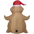 thumbnail image 2 of The Nightmare Before Christmas Brown Burlap Oogie Boogie with Santa Hat, 3.5 Feet Tall, 2 of 6