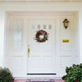 thumbnail image 3 of Northlight Pre-Lit Plaid and Houndstooth Artificial Christmas Wreath - 24" - Warm White Lights, 3 of 7