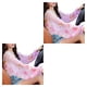 thumbnail image 3 of Qarigey Sun-Protective Shawl Neck Wraps Exquisite Cooling Scarf Gift Foldable Sweet Sleeve Design Workmanship Accessories Summer Girl polvo morado 2piezas Qarigey CBP545128, 3 of 5