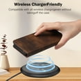 thumbnail image 6 of Allytechgroup for Samsung Galaxy S25 Plus/S25+ Case Folio Stand RFID Blocking [Compatible with MagSafe] Magnetic Wallet Cover with Card Holder/Pockets/ PU Leather Soft TPU Shockproof Cover, Brown, 6 of 16