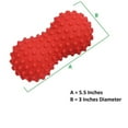 thumbnail image 1 of 5.5 in. Knob Peanut Ball Spiky Massage Roller - Red, 1 of 1
