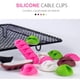 thumbnail image 5 of 10x Cable Clip escritorio enroldor Cable organizador are Rosa Baoblaze soporte de cable, 5 of 5