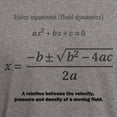 thumbnail image 3 of CafePress - Quadratic Formula: Euler: Mathematics Men's Classi - Men's Fitted T-Shirt, 3 of 4