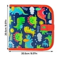thumbnail image 3 of Portable Erasable Doodle Drawing Book Set, Reusable Art Kit for Mess-Free Sketching, No Stress, Includes 10 Pages and 6 Pencils, Green, 3 of 3