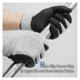 thumbnail image 5 of Guantes resistentes a cortes HFES Nivel 5, ajuste elástico 3D, aprobados por la FDA para contacto con alimentos, tacto inteligente, guantes de trabajo de seguridad grises para corte de carne y pesca,, 5 of 7
