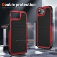 thumbnail image 2 of JTCASES for iPhone 7 Case, Hybird PC TPU Anti-slip, Shockproof  Bumper, Military Drop Resistant, Rugged Heacy Duty Full Body Protective Shell for iPhone 7, Slim Fit for Girls Men, Red, 2 of 8