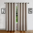 thumbnail image 5 of Warm Home Designs 1 Pair of 54 x 84 Beige Ivory Blackout Curtains with Embossed Textured Damask Pattern. EV Ivory 2x54x84, 5 of 6