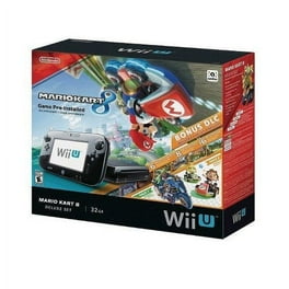 Restored Nintendo Wii U WiiU Black Console 32GB Deluxe Gamepad Cables  Sensor Bar (Refurbished)