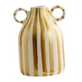 thumbnail image 3 of jifeng Decorative Flower Vase Ceramic Vase with Handle for Farmhouse Party Tabletop Gold, 3 of 9