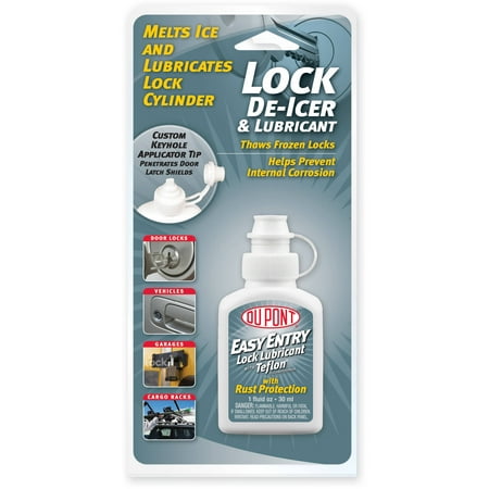 DuPont Teflon Easy Entry Lock Lubricant and (Best Lock De Icer)