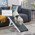 thumbnail image 3 of Unipaws Foldable Wooden Pet Ramp Adjustable Height, Dog Ramp for Small Dogs, White, 3 of 7
