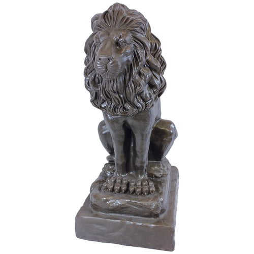 Office Sculpture/&Carving Bronze Decor Fierce Lions Wild Animals Figure Statue