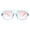 Blue (Pink), variant on Unisex Retro Fashion Sunglasses Flat Top Racer Aviator Translucent Clear, Green