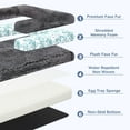 thumbnail image 2 of 79" Foldable Human Dog Bed for Adults, Fluffy Faux Fur with Blanket, Orthopedic Washable Dog Bed with Memory Foam Dog Bed and Water Repellent Liner Extra Large Thick for Pet, 2 of 8