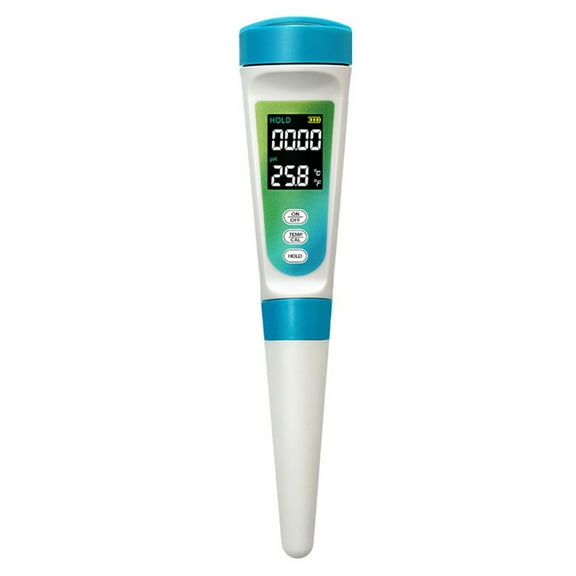 PH Food PH Meter Detector PH-012 PH Meter Backlight LCD Digital Water Quality Tester Pen Temperature Meter 0.00-14.00ph,1 * Food PH Meter Detector
