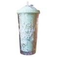 thumbnail image 5 of 550ml Rainbow Plastic Water Bottle Double Layer Sequins Drinking Cup with Straw, 5 of 5