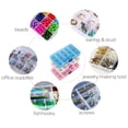 thumbnail image 5 of 3 Pack Plastic Jewelry Box - Organizer Storage Box with Adjustable Dividers Plastic Compartment Container for Bead Jewelry Craft Tackles,, 5 of 5