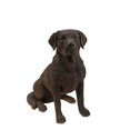 thumbnail image 1 of Hi-Line Gift Ltd Statue de Chien Labrador Retriever Assis Brun, 1 of 5
