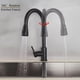 thumbnail image 3 of Grifo de cocina ergonómico, rociador de 2 funciones que garantiza un flujo de agua suave y ahorro de agua, la salud es lo primero con acero inoxidable sin plomo, adecuado para una instalación rápida, 3 of 5