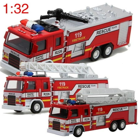 Toys Car for Boys Truck Kid Cars Fire Truck w/ Led Light Musical Cool Toy Christmas (The Best Car Deals 2019)