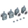 thumbnail image 1 of ORUYROP Shower Door Bottom Rollers, 4pcs/Set Replacement Shower Sliding Glass Door Bottom Runners Rollers Pulleys Wheel, Sliding Door Hardware(Single Wheel), 1 of 1