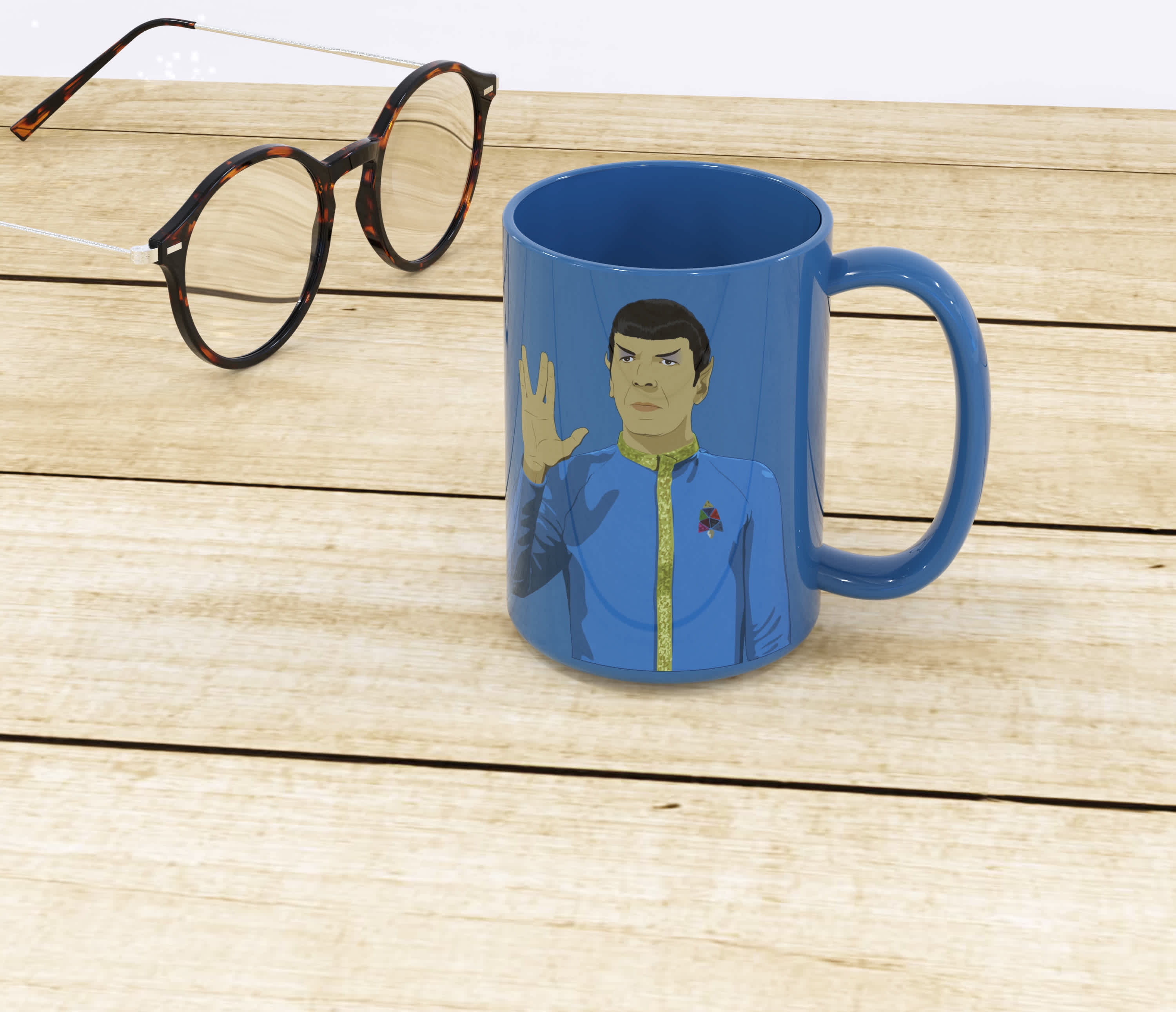 Zak Star Trek Coffee Mug Spock LIVE LONG AND PROSPER 15oz.Mug