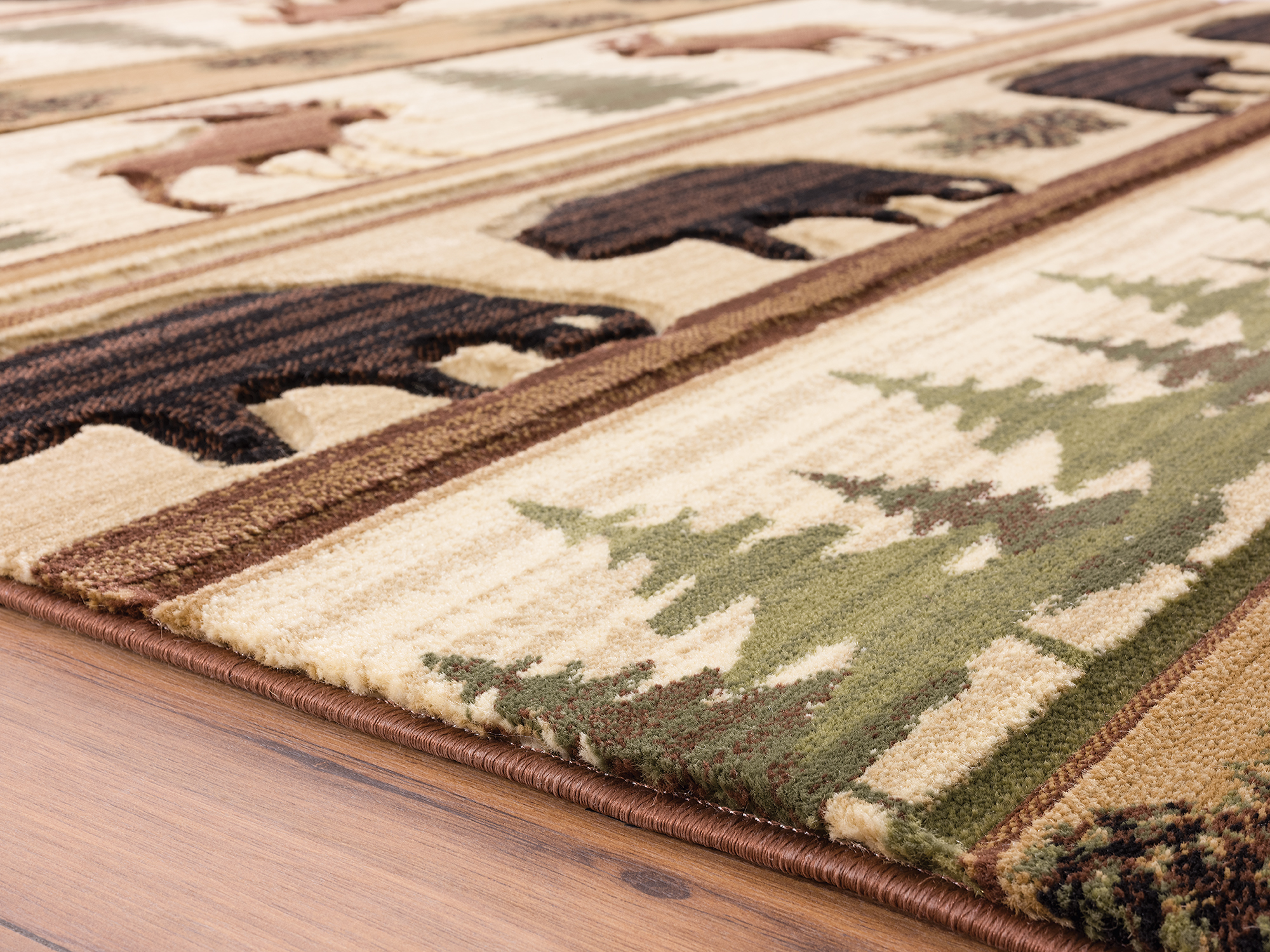 United Weavers Rustic Forest Causey Lodge Southwestern Area Rug, Beige, 5'3" x 7'6"