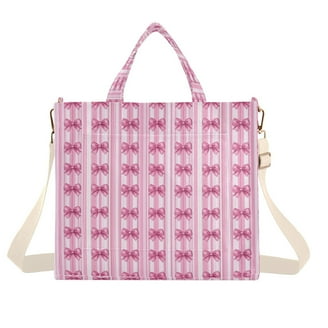 Juicy Couture Tote Bag, Pink Faux Suede Shopper Handbag with Logo