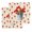 Red Beige, variant on Red Tulip Flowers Kitchen Dish Towels for Drying Dishes Set of 2, Spring Floral Vintage Drum Country Yellow Waffle Weave Microfiber Hand Tea Bathroom Towels Quick Dry & Absorbent Towel 12x12