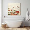 thumbnail image 3 of Vintage Spring Floral Wall Art Painting on Canvas, Summer Botanical Red Canvas Art Home Prints Wall Art Framed Modern Artwork for Living Room Bedroom Wall Decor 20x20in, 3 of 9