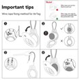 thumbnail image 3 of FERSWE Compatible with Apple AirTag Secure Holder with Wire Cable, 4 Pack Air Tag Lock Case Keychain Key Ring Key Chain Luggage tag for Keys, Luggage & More Men Women's Keyrings & Keychains, 3 of 7