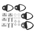 thumbnail image 4 of Tie Down Anchors, Bed Deck Rails Carbon Steel Welded Triangular 4 Set T Slot Nut  For Trucks Trailers SUVs Boat, 4 of 8