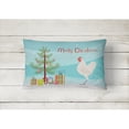 thumbnail image 2 of Carolines Treasures BB9204PW1216 German Langshan Chicken Christmas Canvas Fabric Decorative Pillow, Teal, 12H x16W,, 2 of 3