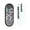 K, variant on Stick-On Mini Waterproof Car Clock for Motorcycle and Auto with Built-In Button Battery and About 1-Year Battery Life