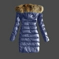 thumbnail image 3 of VEKDONE Women's Winter Hoodie Jacket With Down Insulation Jacket Long Warm Puffer Coats Full Zip Up Parka with Faux Fur Hooded, 3 of 4
