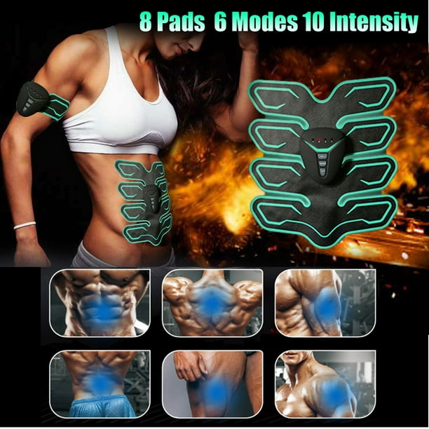 6 Mode 10 Intensité 8 Coussinets Muscle Training Engrenage Tonifiant Ajustement ABS Stimulateur Mince