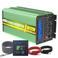 thumbnail image 1 of Inversor de corriente EDECOA, 2000 W, 24 V DC a 110 V AC, control remoto LCD, 1 of 7