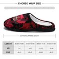 thumbnail image 2 of Hazbin Hotel Alastor Men's Fuzzy Slippers House Open Back Slippers Closed Toe Slippers Winter Cotton Lightweight Anti-slip Rubber Sole Slippers, 2 of 9