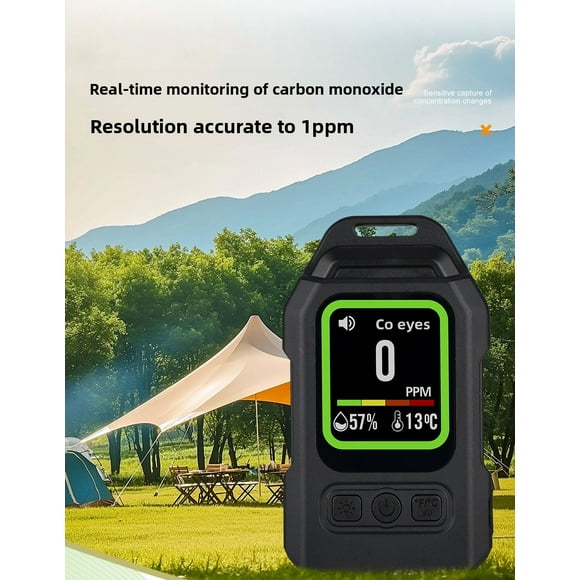 4-in-1 Outdoor/Indoor Gas Detector with Long-Lasting Battery