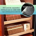 thumbnail image 2 of Cigar Climate Control Cabinet, Raching 330L Cigar Humidor Cabinet for Storing&Aging, Wood Frame with Constant Temperature and Humidity System, 6 Premium Canada Cedar Trays - Piano Paint Black, 2 of 9