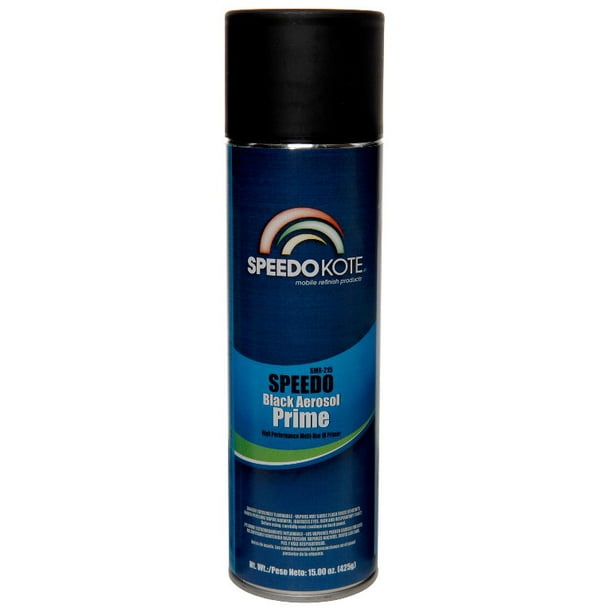 Black Automotive Grade Acrylic Aerosol Primer, Fast Dry, SMR215, 15 oz