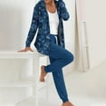 thumbnail image 2 of successthop 2 Pieces Plus Size Lounge Sets for Women Long Sleeve Crewneck Cardigan and Sweatpant Floral Sportwear, 2 of 5