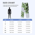 thumbnail image 4 of Fotbe Watercolor Green Leaves Pantalones de Pijama para Hombre, Pantalones de Dormir, Pantalones de Casa con Cintura Ajustable y Bolsillos-Small, 4 of 6