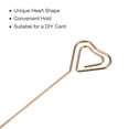 thumbnail image 4 of Uxcell Metal Cocktail Toothpicks Heart Shape Drink Picks Cocktail Skewers 9Pack (Rose Gold), 4 of 8