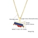 thumbnail image 5 of Colgante con diseño de bandera de Rusia de acero inoxidable, joyería con mapa de país, collares con colgante de oro con mapa de bandera de país Unisex a la moda, 5 of 5