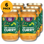 Yai's Thai Sauce Coconut Yellow Curry 16oz, 6-pack