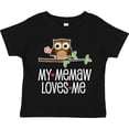 thumbnail image 3 of Inktastic My Memaw Loves Me Grandkids Owl Girls Toddler T-Shirt, 3 of 5